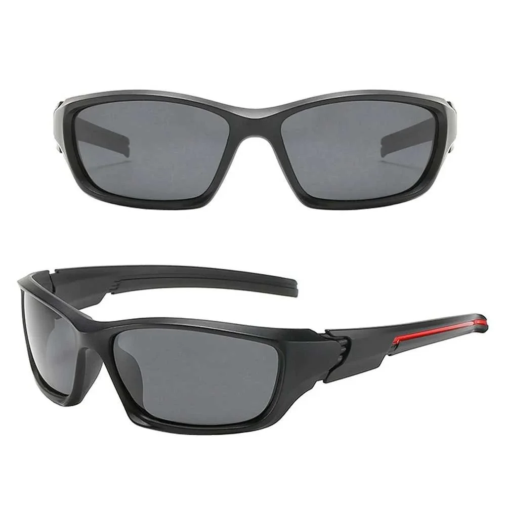 Fashionable Sports Eyewear Shades Custom UV400 Men's Black Lens Polarized Lentes